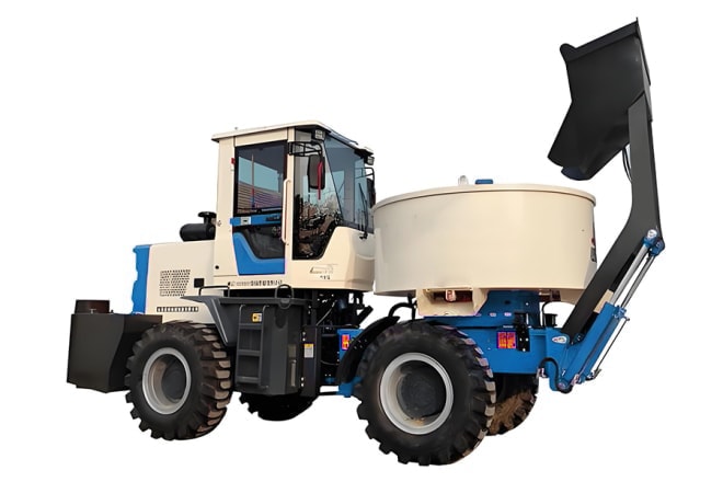 LSM Vertical shaft self-loading concrete mixer